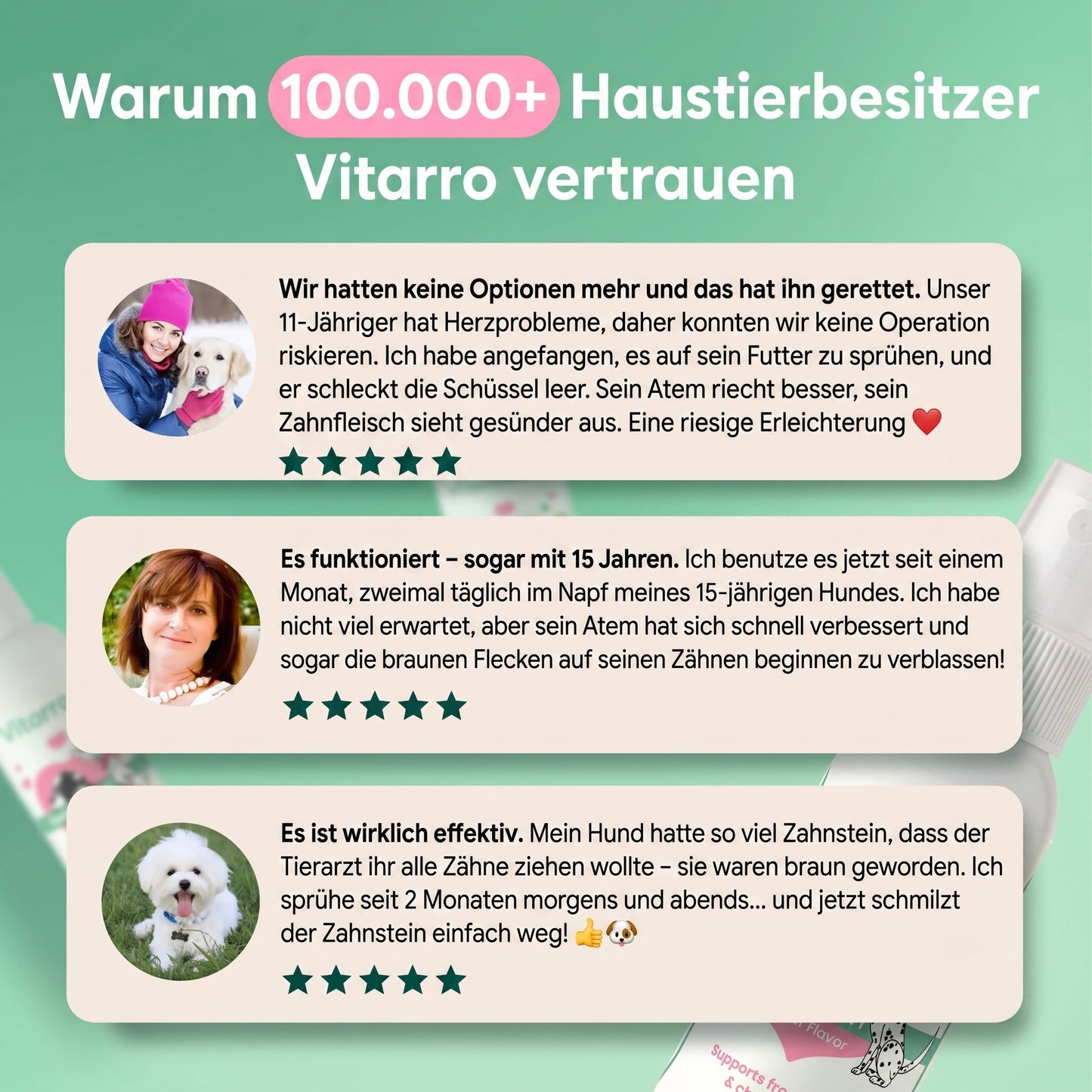 Vitarro® Spray dental para perros