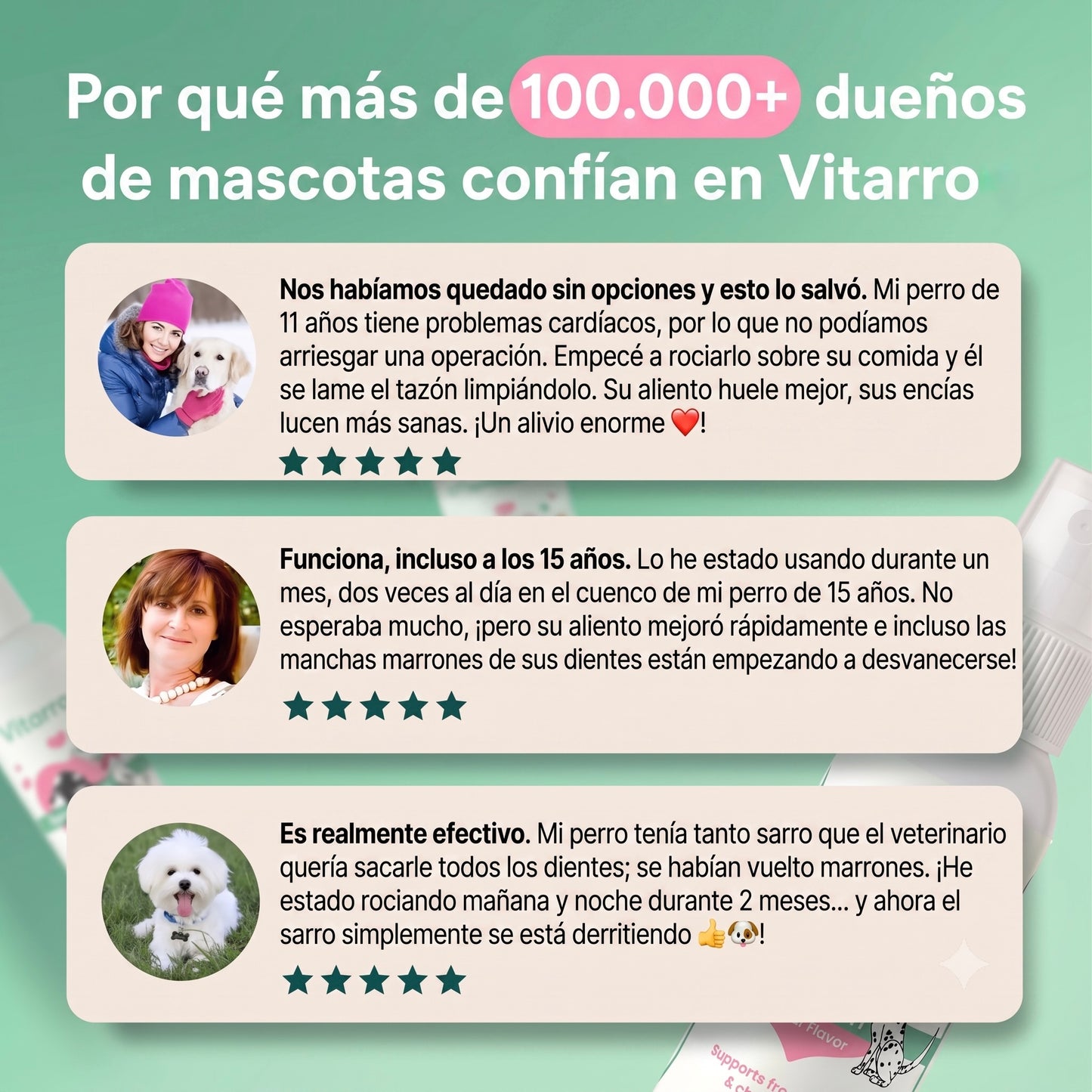 Vitarro® Spray dental para perros